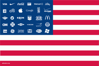 Adbusters. Corporate America Flag (n.d.)